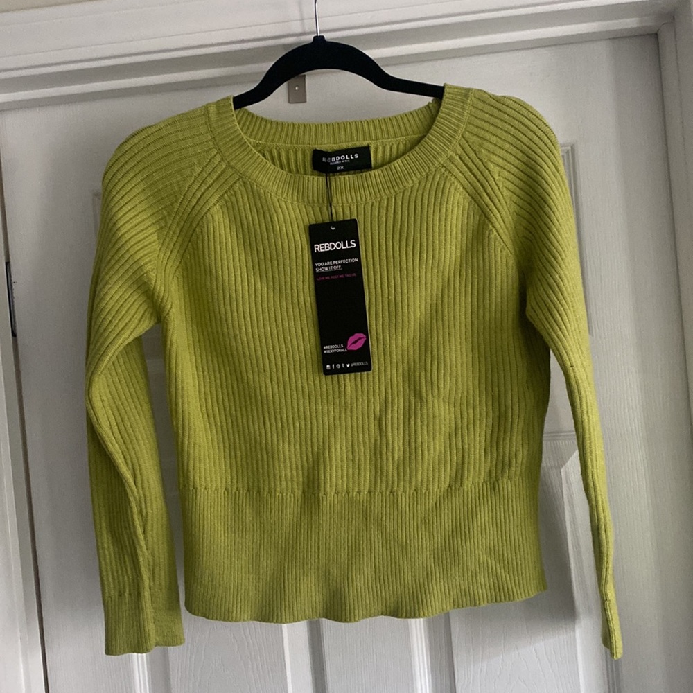 REBDOLLS | Ribbed Cropped Sweater - Picture 3 of 8